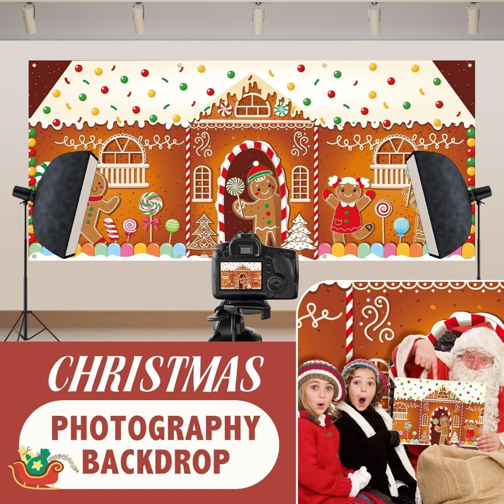 16 x 7Ft Christmas Garage Door Banner Decoration Magnetic Garage Door Covers Lar - Picture 7 of 8